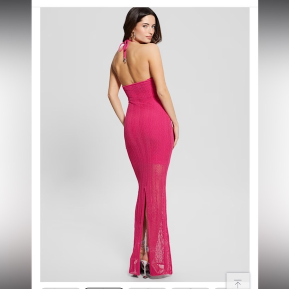 Guess Pink Knit Maxi Dress - Picture 3 of 7